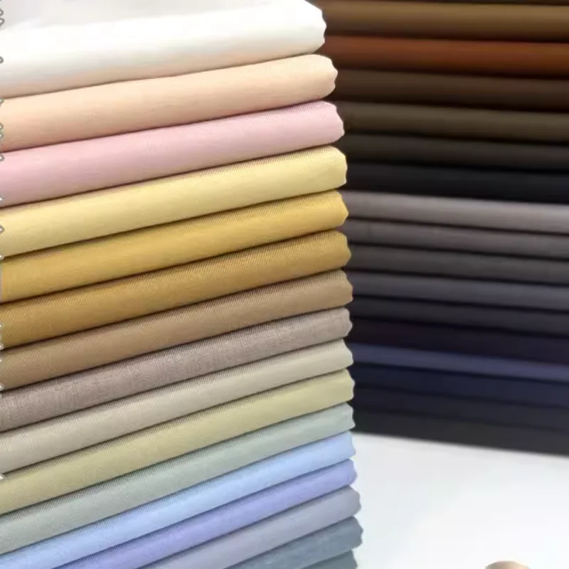 Spring Summer Light Weight Double Sided Serge Fabric DIY For Sewing Suits Dress Blazer Polyester Rayon Handmade tissus