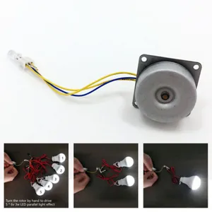 Mikrowindturbinenmotor, kleiner Generator, Dreiphasen, Wechselstrom ohne Bürste, geschärkter Generator, LED-Lampe, 3-24 V, DIY 12 Hauptverkaufs -Eolic -Generator -Kit - №8