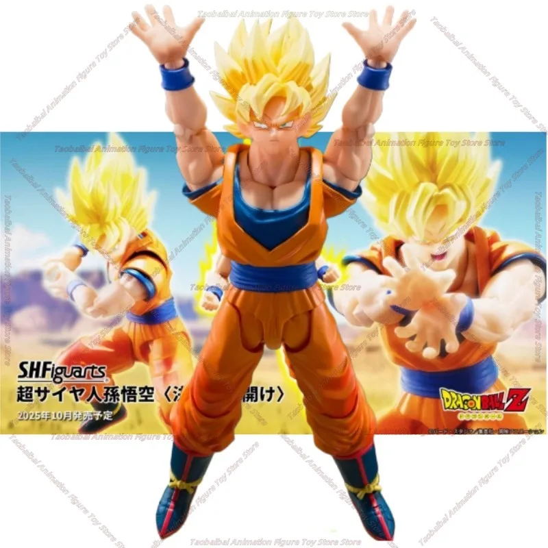 

Оригинальный Bandai Dragon Ball Z S.H. Figuarts Super Saiyan Son Goku 3.0 The Games Begin Аниме Фигурка Модель Игрушки Подарки