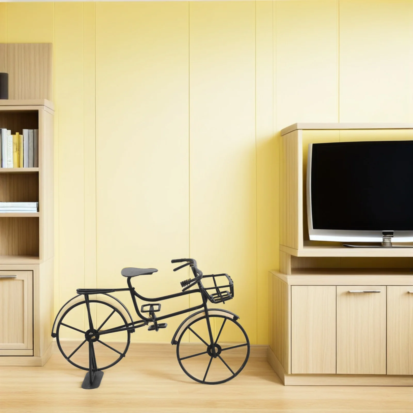 2 قطعة دراجة معدنية الرجعية الحلي خمر سطح المكتب الحرف الحديدية الدراجة المنمنمات ديكور المنزل محاكاة وقوف السيارات المشهد