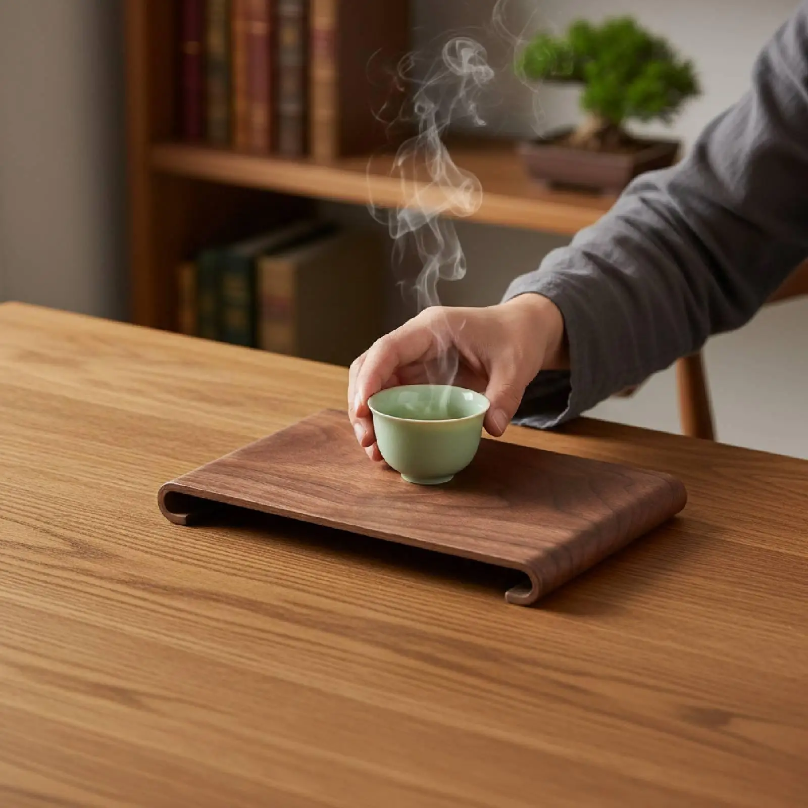 

Tea Serving Tray Ornament Display Multifunctioanl Decorative Multifunctional Accessories for Kitchen Table Centerpiece Office