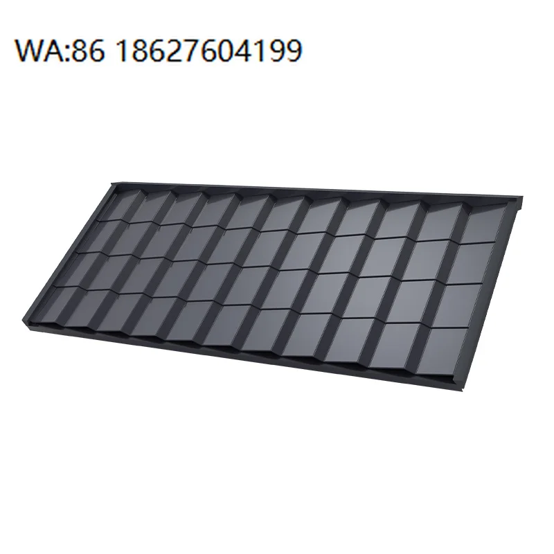 Solar Roof Tiles Double Glass Cdte 35w Bipv Photovoltaic Shingles With Efficiency Roof Replacement Customizable