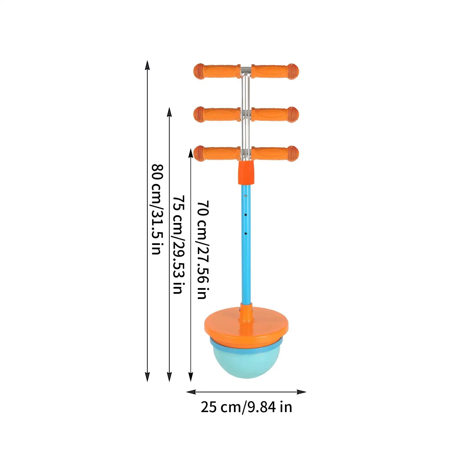 Bola saltitante jumper equilíbrio vara com alça telescópica bola de salto para ao ar livre indoor meninos meninas natal aniversário