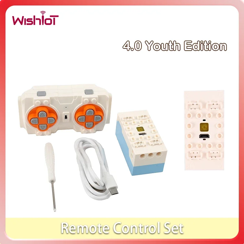 

Mould King Remote Control Set M-0018 4.0 Youth Edition APP Programming Control + Lithium Battery Set Smart RC for DIY RC Toy