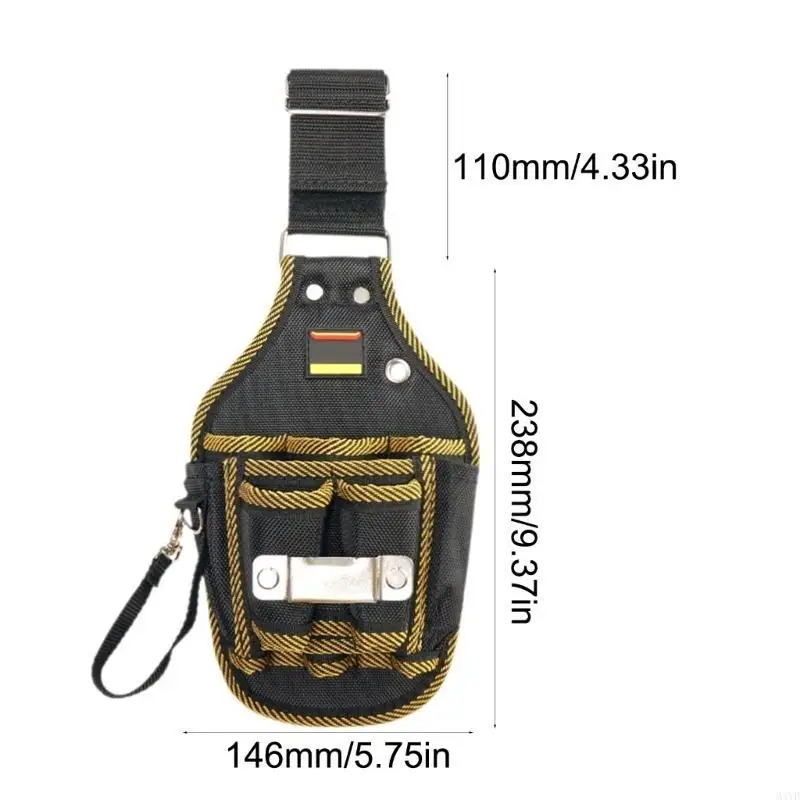POCKET POCKET เครื่องมือขนาดเล็กที่วางกระเป๋า Utility ที่มีกระเป๋าหลายกระเป๋าสำหรับช่างช่างช่างไฟฟ้า M4YD