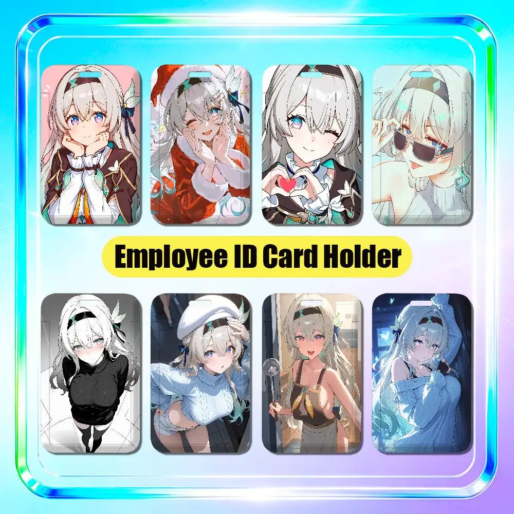 For Firefly Honkai Star Rail HSR Employee ID Card Holder Office Badge Student Bank Work Credit Holders Hard Case Shell
