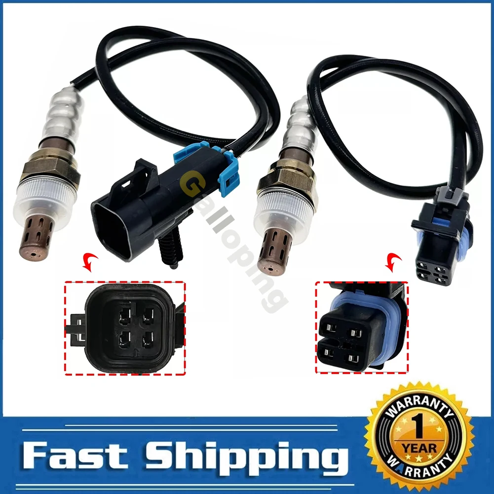 2X Oxygen O2 Sensor 1 2 for GMC Envoy Envoy XL Chevrolet Trailblazer 2002 2003 Isuzu Ascender 2003 4.2L L6 Upstream Downstream