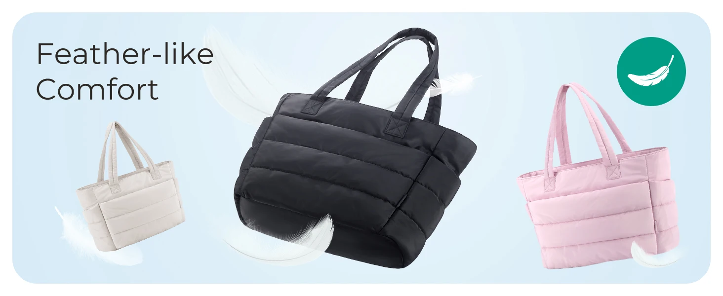 BAGSMART Women's Bag Large Capacity Solid Color Tote Bag Versatile Handbag for Commuter Work Student Class Shopping Bag