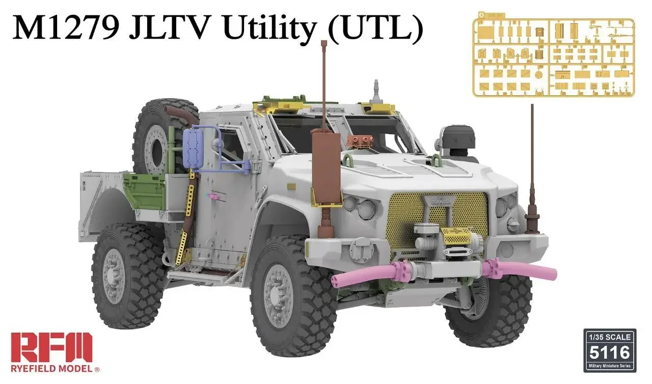 RYEFIELD Lightning Protection Vehicle, veículo utilitário americano M1279 JLTV, 5116, 1:35, UTL