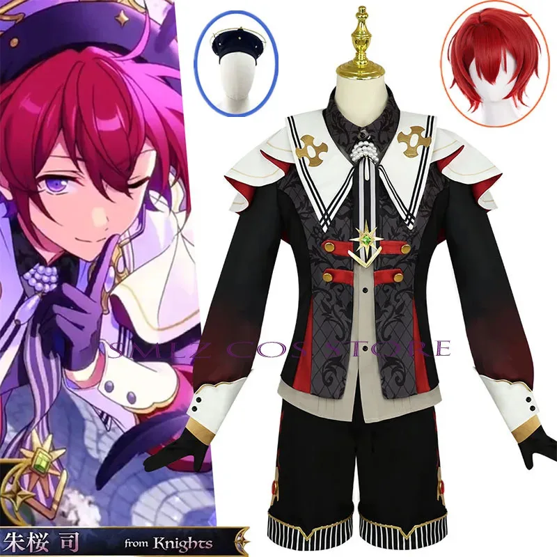 AIAI 2025 게임 앙상블 별 코스프레 천사 의상 새로운 기사 스오우 츠타사 쏘나무 코스프레 유니폼 모자 가발