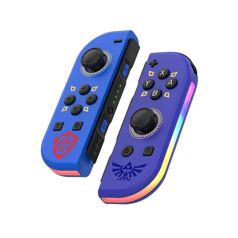 

For Switch Joy-02 Rgb Led Light Vibration Motor Six-axis Gyroscope Game Handle Gamepad Controller Joystick with RGB light