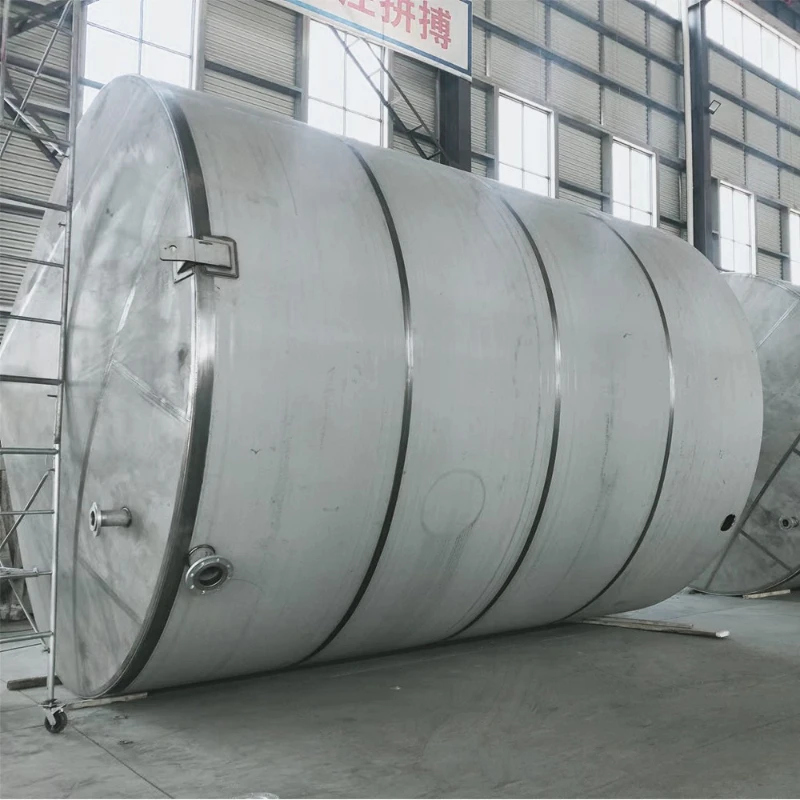 

304 stainless steel food storage tank, vertical and horizontal large cosmetic storage tank, beverage sauce milk storage tank