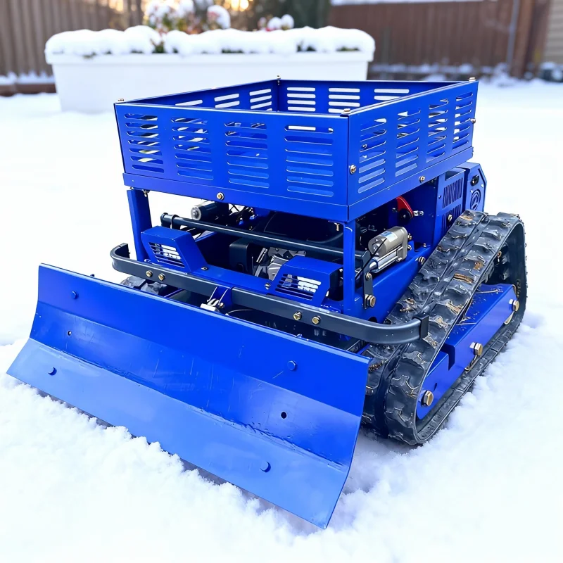 

Газонокосилка по индивидуальному заказу с лопаткой для снега и съемной полкой для хранения — многофункциональная садовая косилка с дистанционным управлением