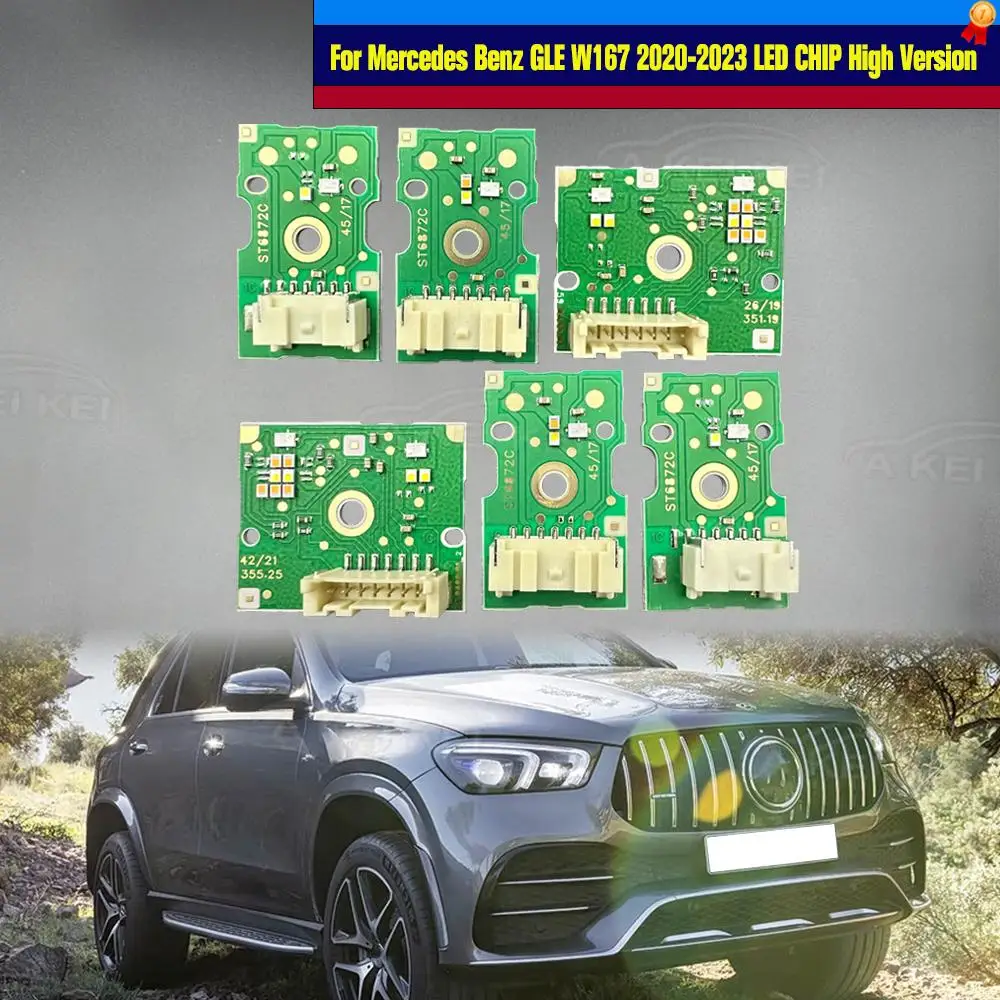 

New White Light Fit For Mercedes-Benz GLE300 GLE350 W167 2020-2023 Car LED Circuit Board Light Source Board DRL Chip Board