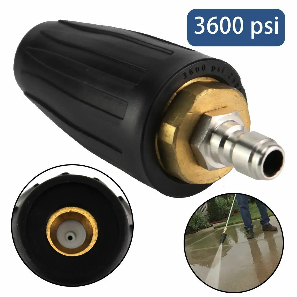 Power Pressure Washer 3600 PSI Nozzle Turbo Rotating-Rotary 3.0/4.0 GPM Nozzles