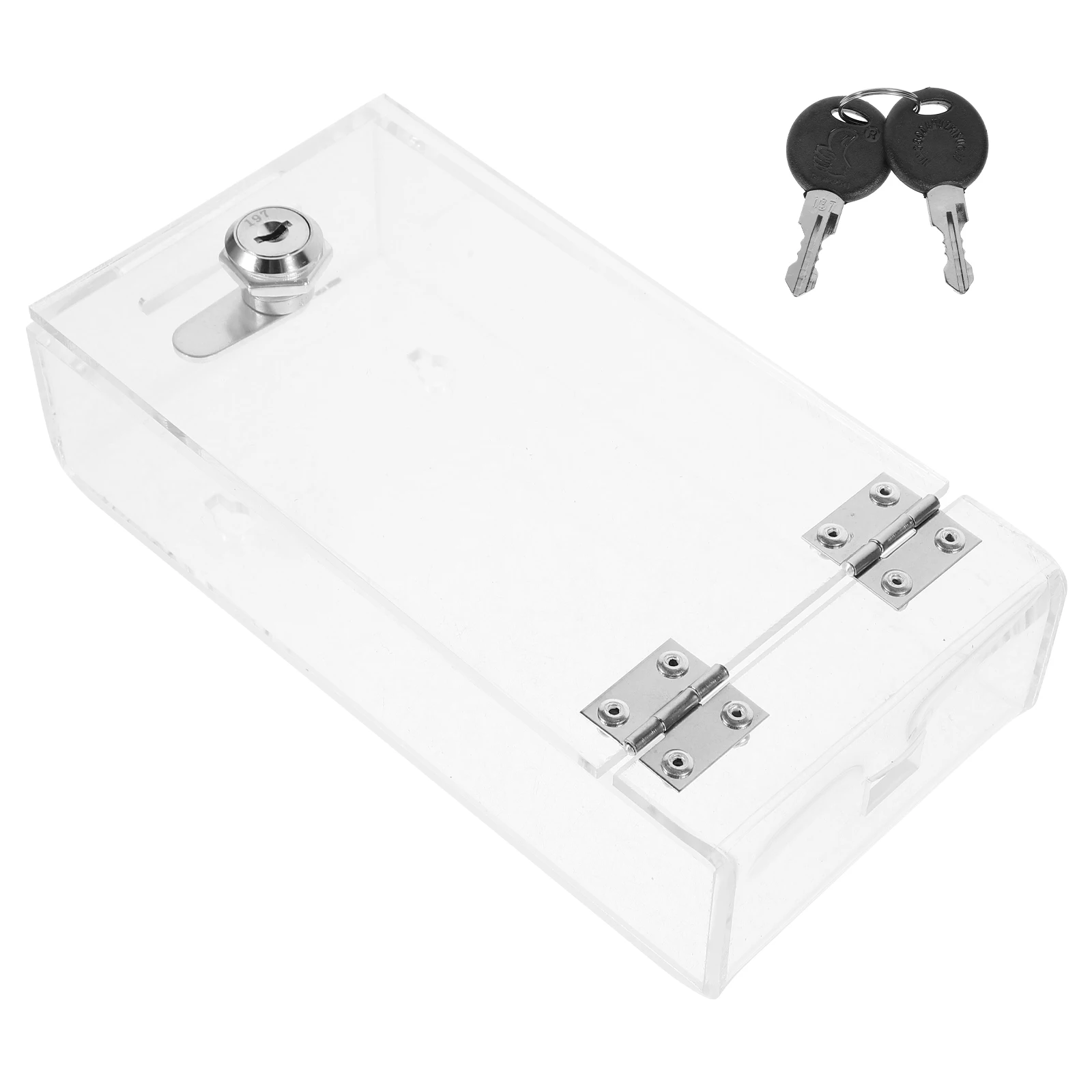 Mobile Storage Box Acrylic Employee Cell Phone Locker Transparent Phone Safety Lock Case Smart Phones Lock Box Lightweight