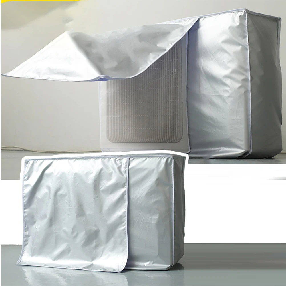 

1Pcs 80x57x30cm Waterproof Dustproof Ac Cover Silver Reflective Fabric Outdoor Air Conditioner Protector Shield for Rain Sun