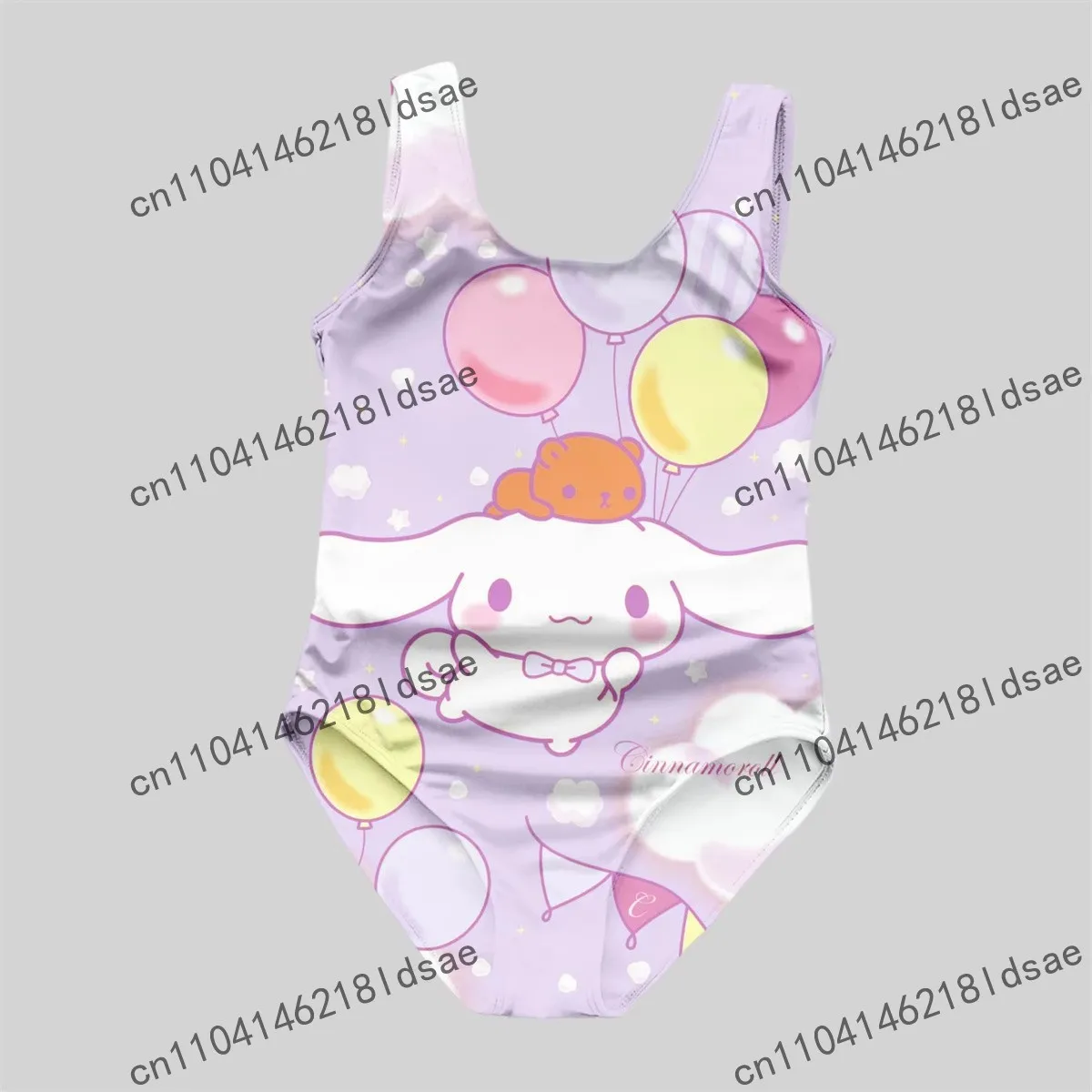 

HOT New 3D printed swimsuit Big Eared Dog beach sports outdoor Polyester Quick-Dry UV Protection Cartoon Holiday girl Sanrio