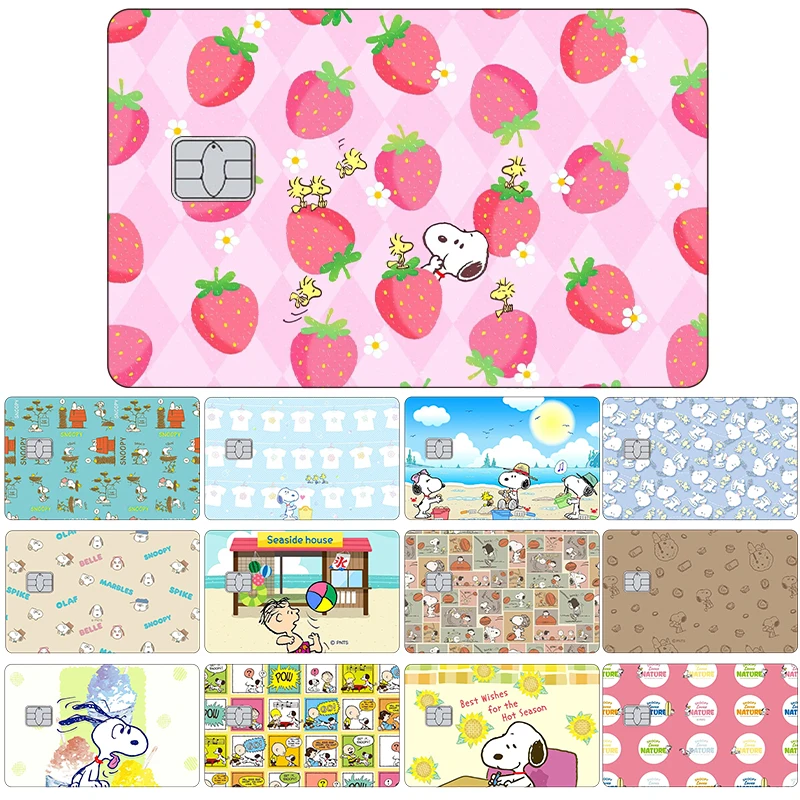 Autocollants de protection en PVC SnoAmendments No Fade Skin pour filles, carte de crédit, carte de débit, décalcomanie, film, anime, Kawaii, mode, bricolage, cadeaux, nouveau, offre spéciale