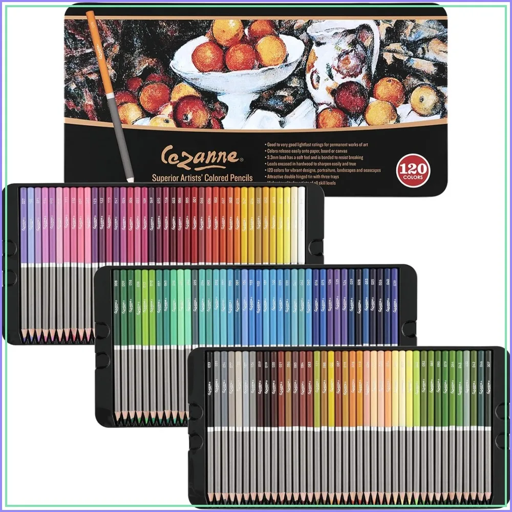 

Professional 120-Color Colored Pencil Set - Highly Pigmented for Drawing, Blending & Coloring