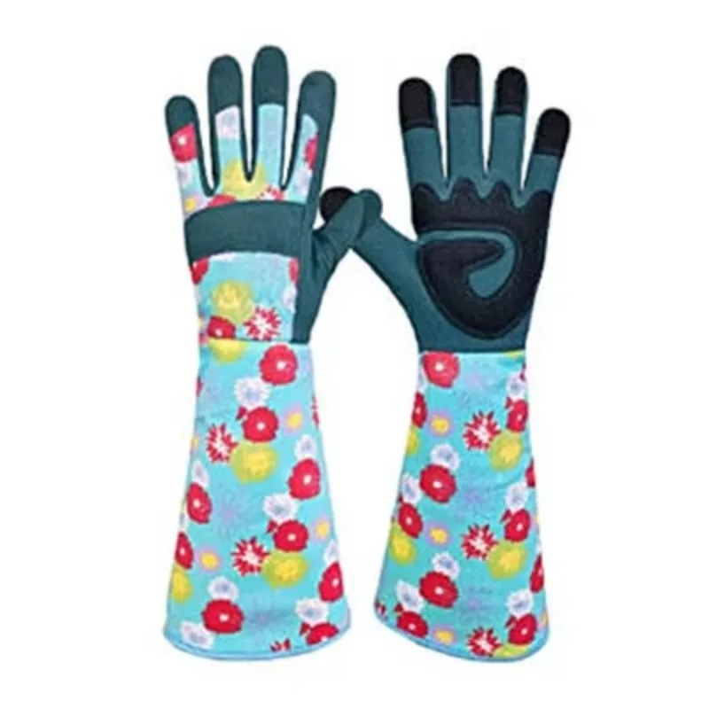 Women's Long Sleeve Gardening Gloves Polyester Light Protective Hand Wash Care Imported For Yard & Outdoor Work view 2