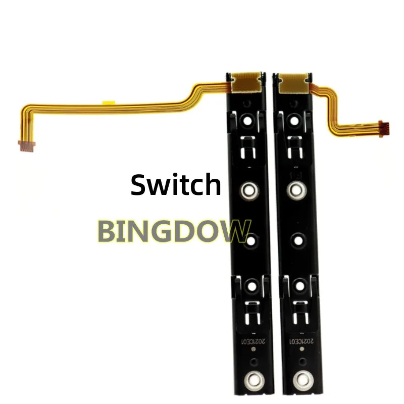 Soporte deslizante de riel de hierro izquierdo y derecho, repuesto Original con Cable flexible de Sensor para Nintendo Switch/consola OLED