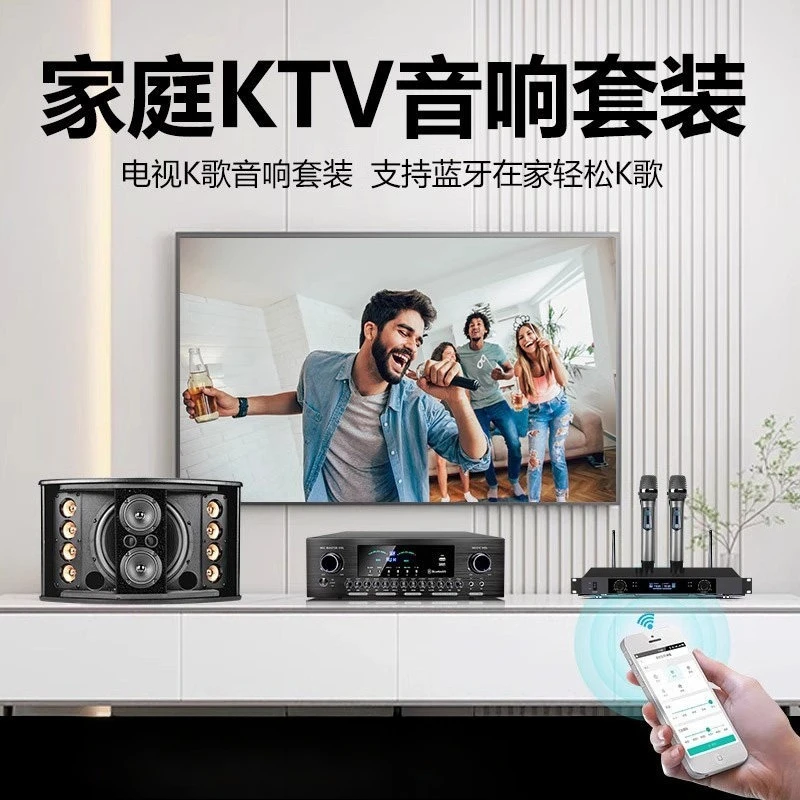Wall Mounted Bass Speaker Professional Audio Box For Meeting Room Dance Studio KTV Gym Billiard Hall Home Karaoke System