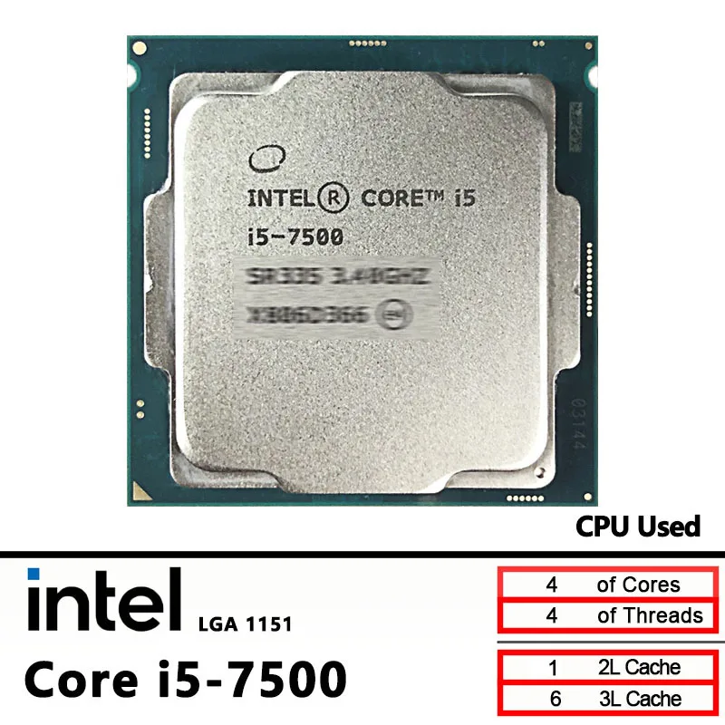 

Intel Core i5-7500 Б/у i5 7500 3,4 ГГц 6 МБ 65 Вт LGA 1151