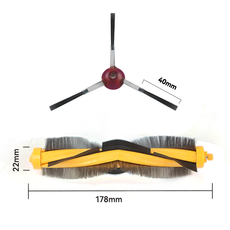 Brosse latérale principale et filtre Hepa pour Ecovacs Deebot, pièce d'aspirateur robot, serpillière à poulet, accessoires de gril, DK35, DJ35, Chr55