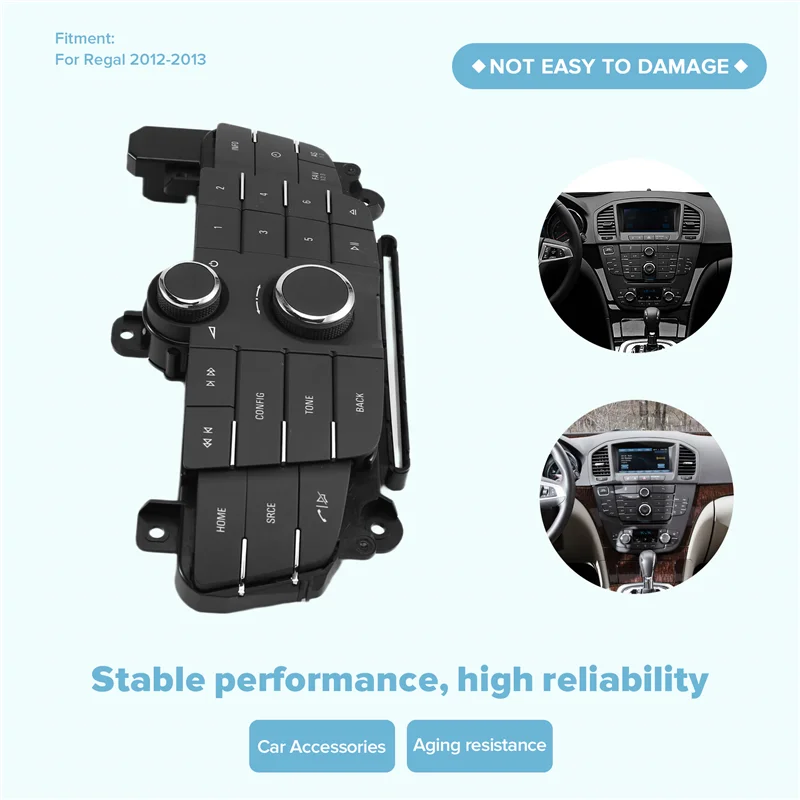 

AS57-2012-2013 For Buick Regal Car Audio Control Panel 22780372 Radio Stereo Volume Phone Module 638-03796