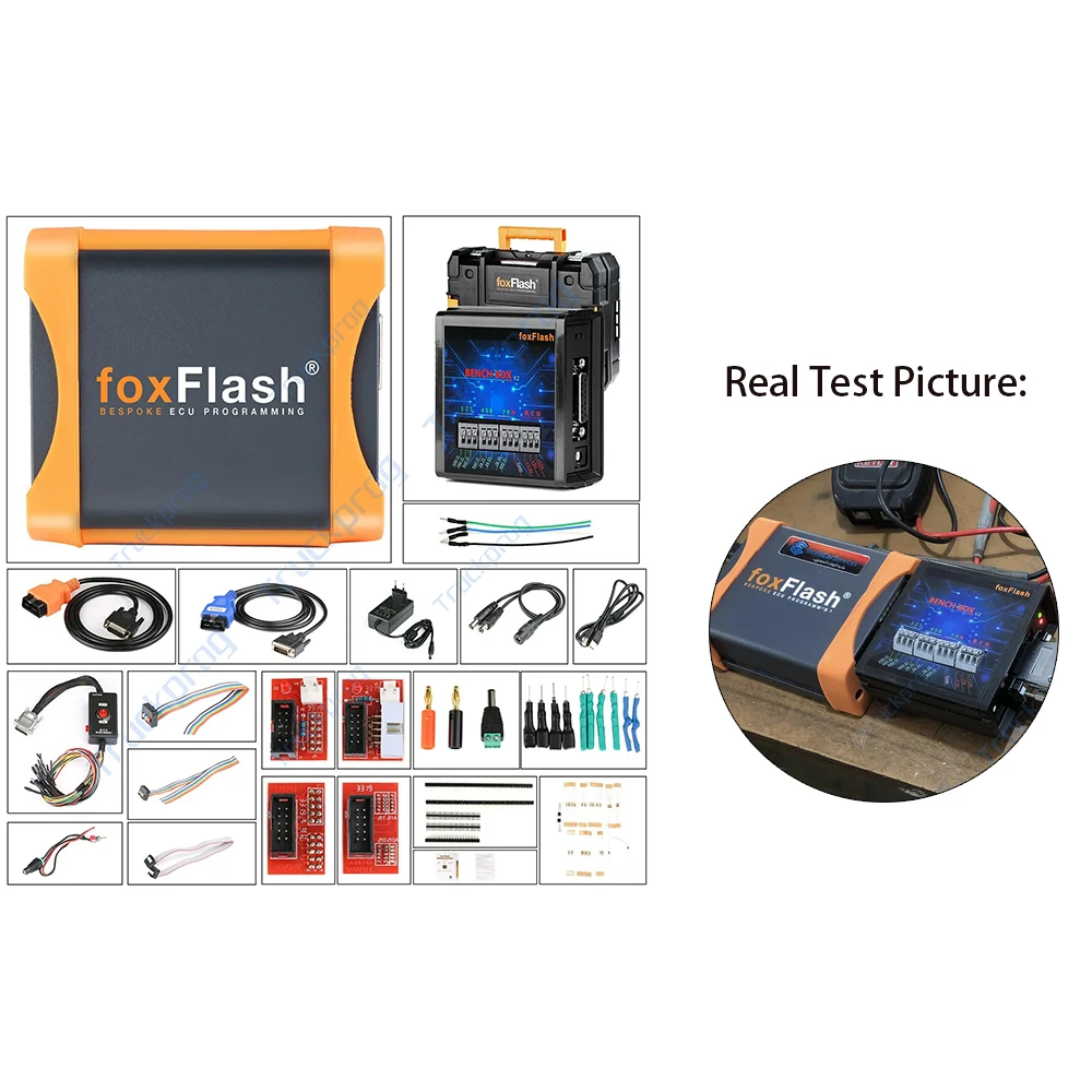 

Foxflash ECU TCU Programmer Tool Master Version VS KT200 II Support OBD BOOT BDM JTAG Read Medc17 Full Protocols Multi-language