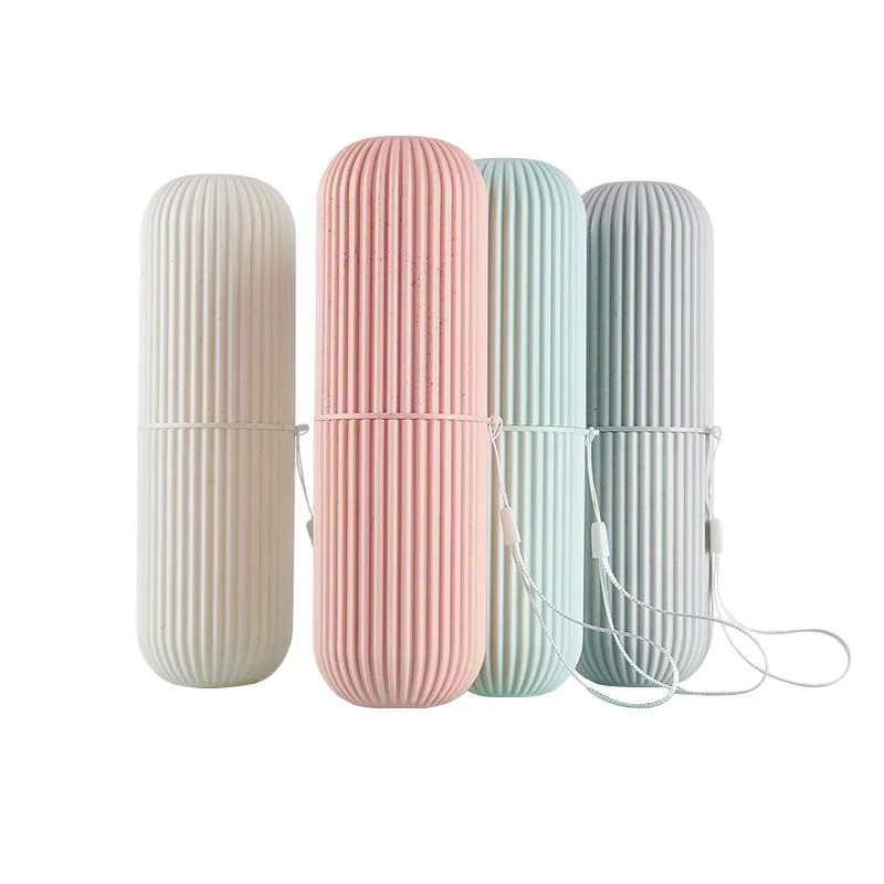 Travel Portable Practical Toothbrush Cup Bathroom Toothpaste Holder Storage Case Boxes Environmentally Friendly Travel Rinse Cup