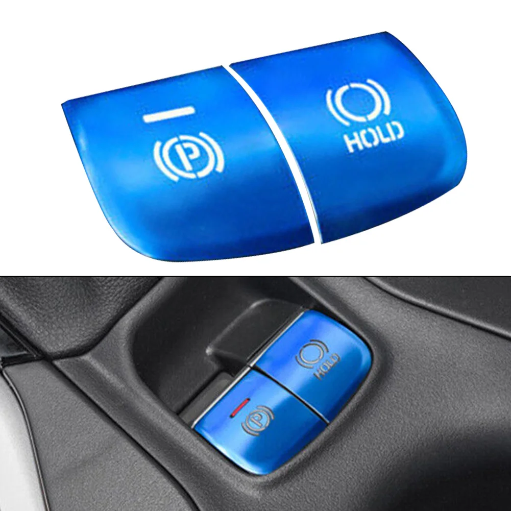 

2pcs Car Gear Function Button Frame Trims Blue Interior Accessories For Toyota For Corolla 2019 2020 2021 2022 2023