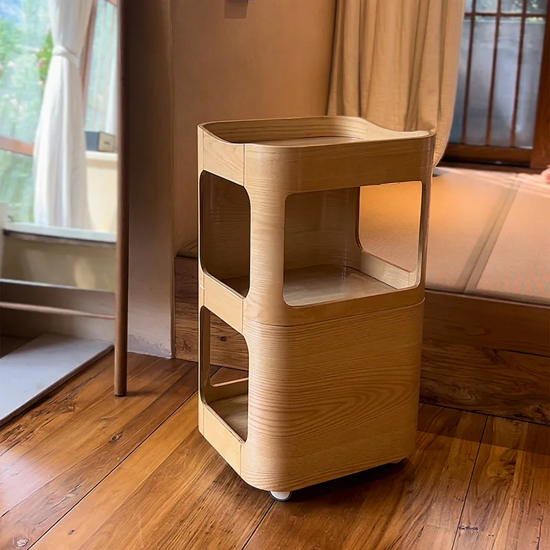 Ingenuity Atmospheric Beauty Salon Solid Wood Cart SPA Club Display Rack Home Homestay Hotel Shelf Complete
