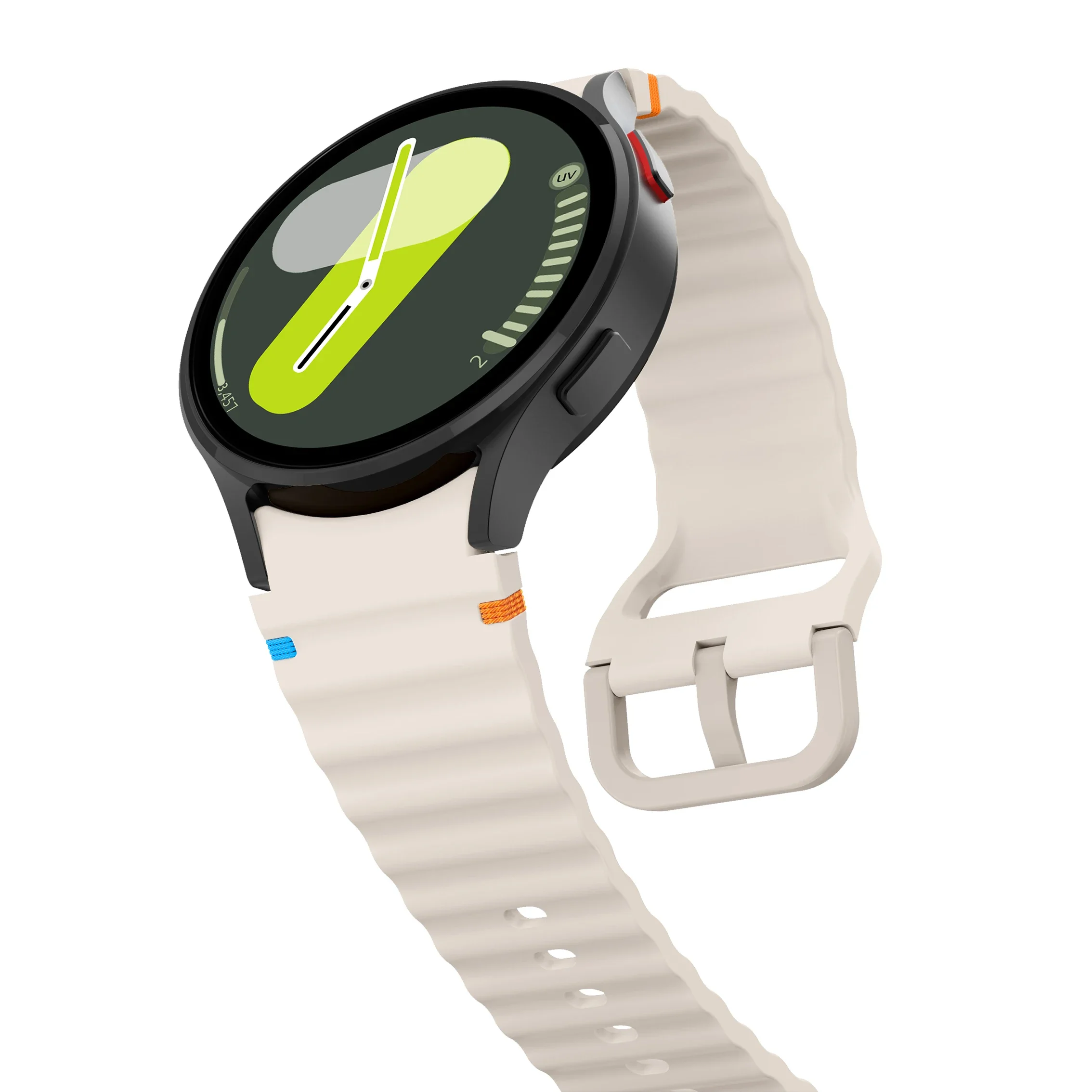 Oficjalny silikonowy pasek do Samsung Galaxy Watch 7/FE/6/5/4 44mm 40mm 5 Pro Wave Bransoletka Galaxy Watch 6 Classic 47mm 43mm Band — zdjęcie 5