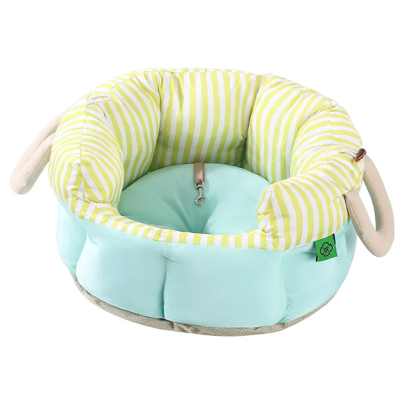 Dog Car Seat Washable Portable Pet Carrier Bag Travel Bed with Seatbelt Loop for Small Dogs and Cats Car Travel Home Outdoor Use