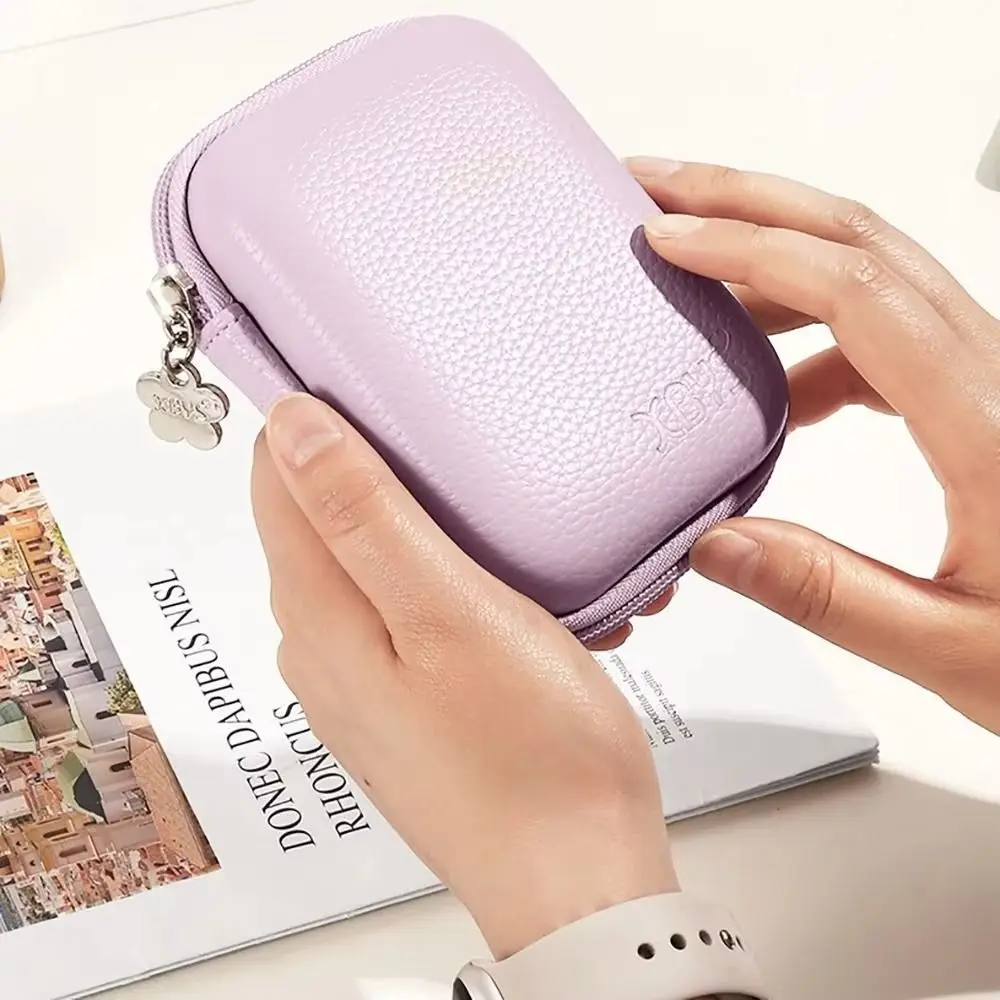 

PU Leather Digital Camera Case Hard Shell Shockproof Cameras Storage Holder Zipper Pouch Earphone Data Camera Carrying Bag