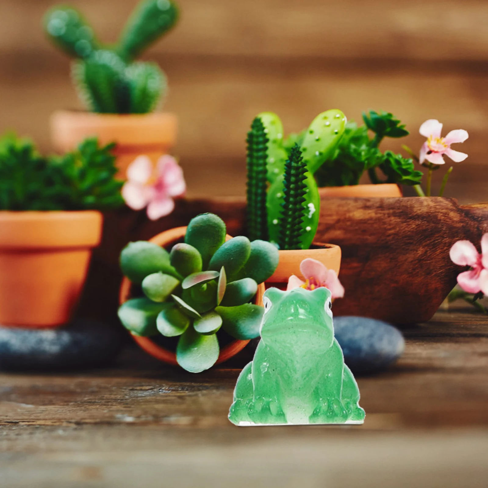 

15pcs Frogs Resin Decor Aquarium Reptile Tank nament Animal Simulation Bright Color Long Reptile Tank nament Use
