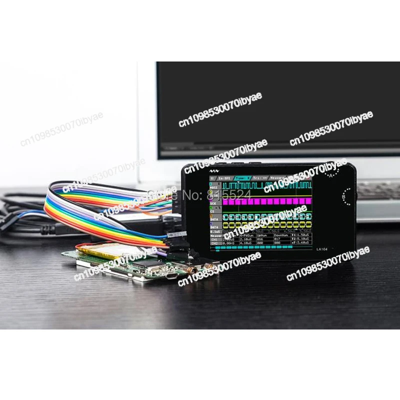 محلل منطق رقمي صغير DSO LA104 شاشة 2.8 بوصة 4 قنوات SPI IIC UART قابل للبرمجة 100 ميجا هرتز معدل أخذ العينات القصوى #3