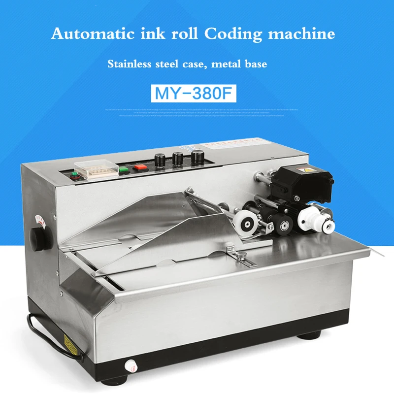 MY-380F Ink Roll Coding Printer Machine  Print Produce Date Printing Machine Solid Ink Code Printer 220 V 1PC