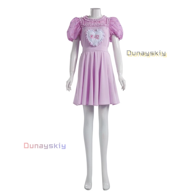 Women's K-12 Crybaby Angelita Cosplay K12 Uniform Pink Purple Dress Sweet Girl Melanie Martinez Halloween Costume Customized