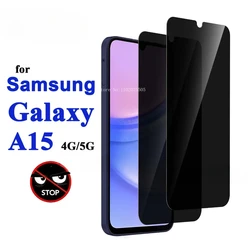 1-4Pcs Anti Spy Screen Protector For Samsung Galaxy A15 4G 5G A55 A35 A25 A05S Phone Glass For Samsung A54 A34 A23 A52S A13 A14