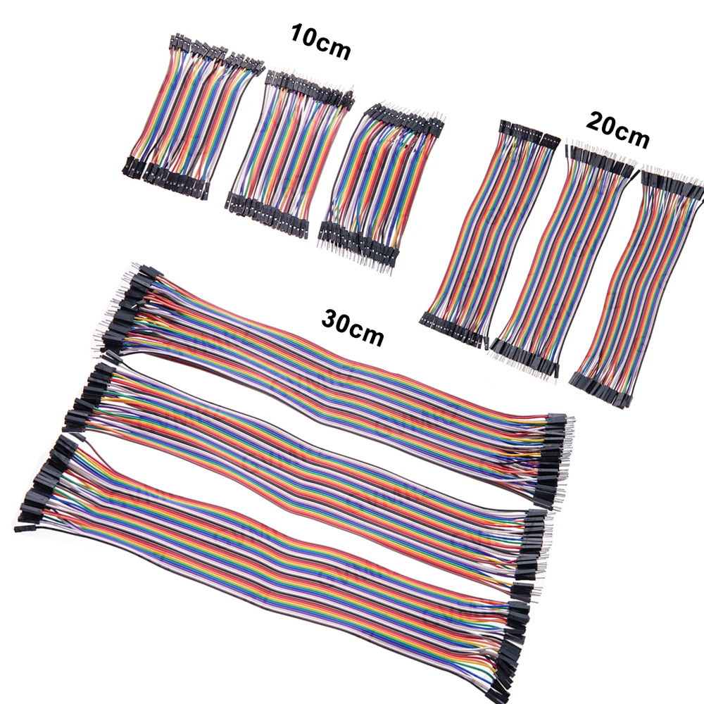 10CM 20CM 30CM 40Pin Male to Male + Male to Female and Female to Female Jumper Wire Dupont Cable for Arduino DIY KIT Dupont Line