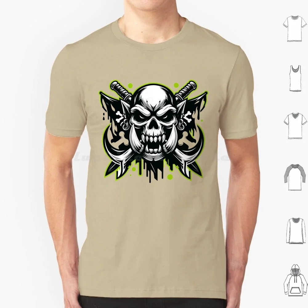 The Tattured Flag T Shirt Men Women Kids 6Xl Orc And Pirate Wagh Jolly Roger Dnd Ork