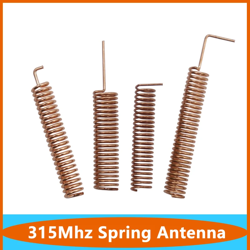 100pcs Remote Control 315Mhz Lora 3Dbi Internal PCB Welding Copper Coil Spring Antenna 315 Helical Bend  Straight Angle Antenna