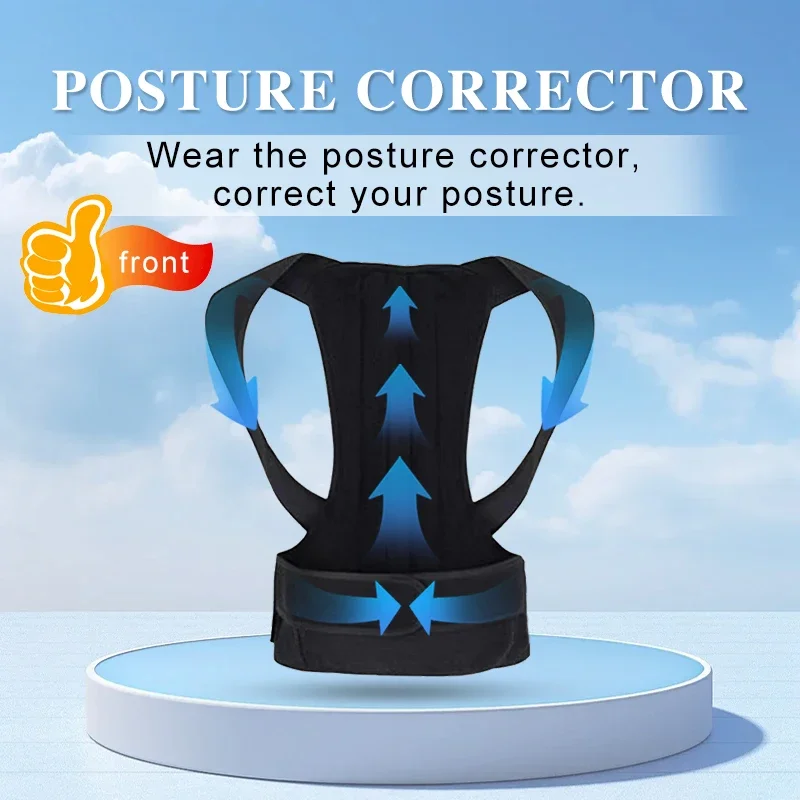 

2023 Back Posture Corrector Shoulder Support Belt Upper and Lower Back Pain Relief Improve Spine Clavicle Brace Posture Vest