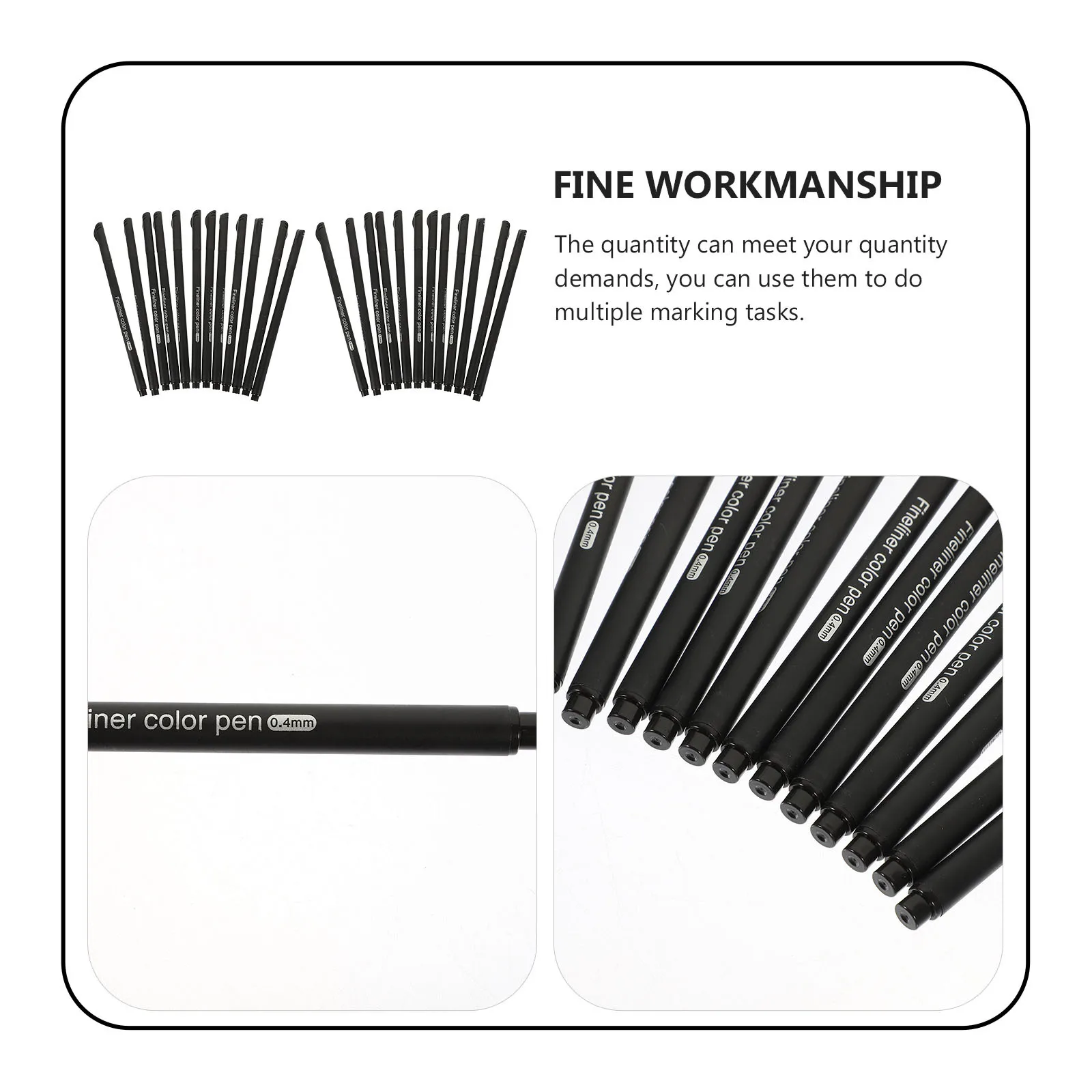 

24pcs Needle Tip Pens Drawing Pens For Sketching Bible Journaling Technical Drafting Multi-Function Art Stationery