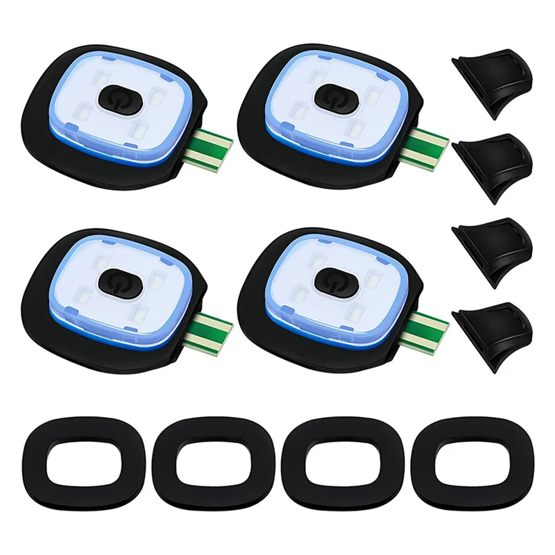 LICE-USB ชาร์จไฟสําหรับหมวก LED หมวกถัก,12 ชิ้น,Strong ปานกลางและอ่อนแอโหมดแสง LED หมวก USB ไฟ LED