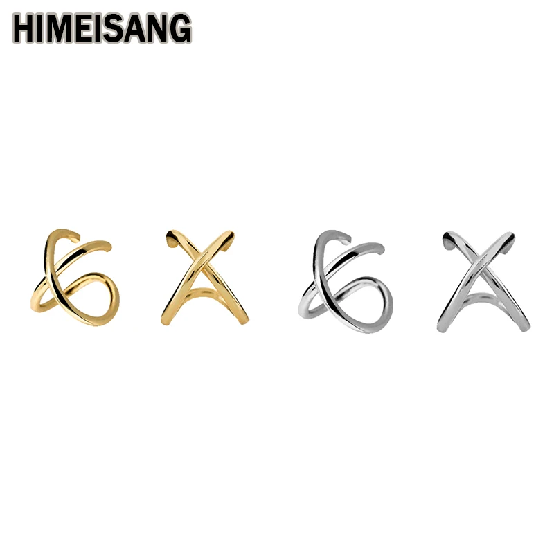 

HIMEISANG Simple Ear Cuffs for Women Elegant Gold Filled Statement EarCuff Party Jewelry Wrap Cartilage Earrings Dropshipping