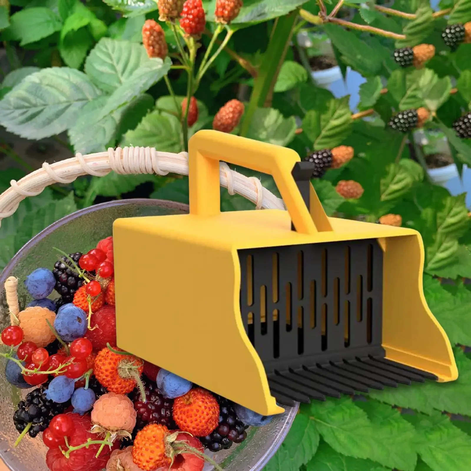 منتقي التوت في الهواء الطلق منتقي التوت لـ Huckleberries التيجان الحمراء أدوات قطف التوت منتقي الفاكهة أدوات البستنة